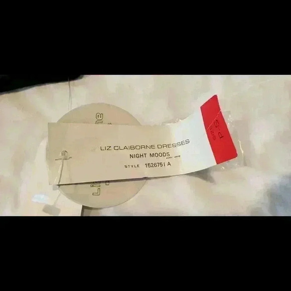 Vintage Dress 70s Sequin Beaded NWT Liz Claiborne Dead Stock MCM Orig tag $260 S - Picture 4 of 12